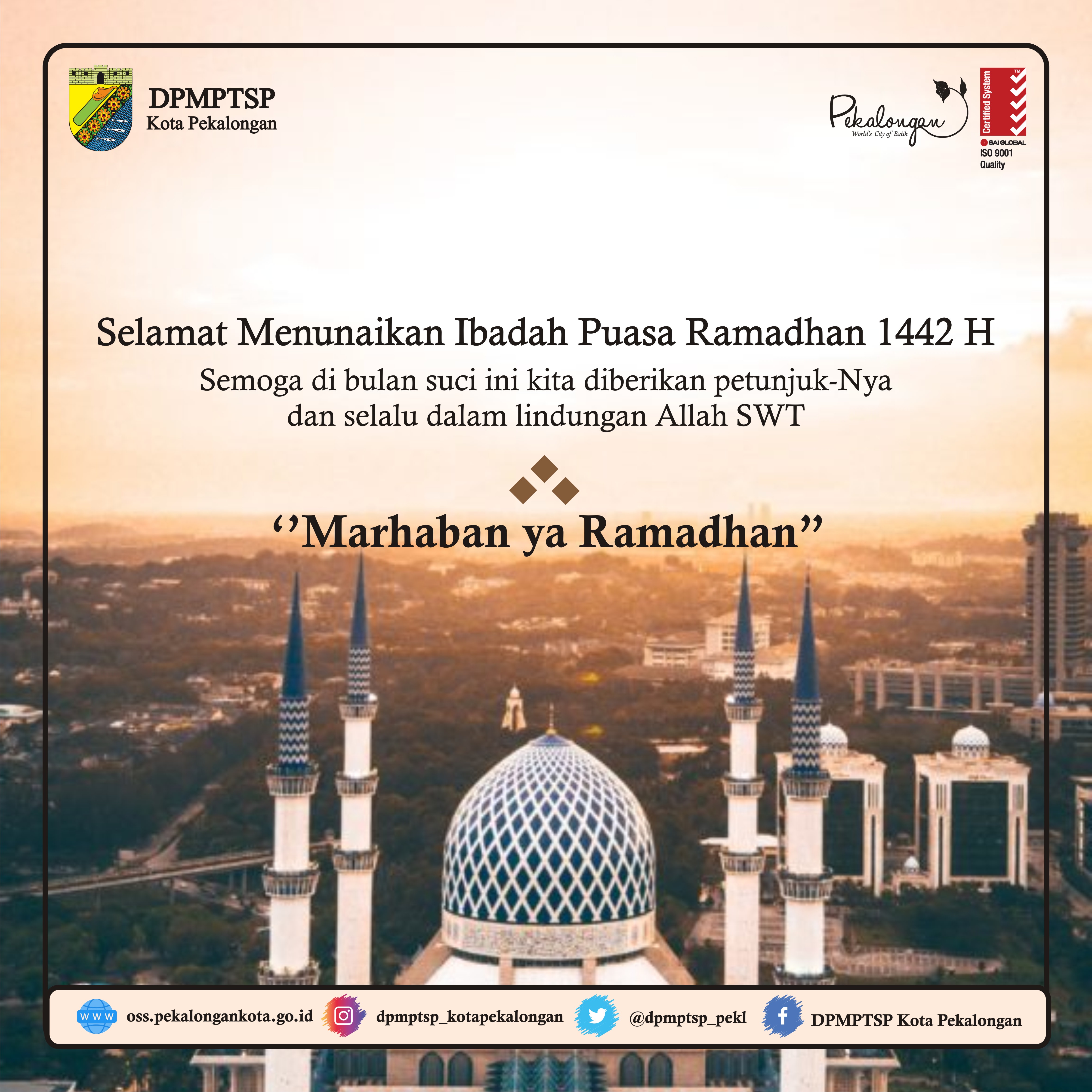 DPM PTSP Selamat Menunaikan Ibadah Puasa Ramadhan H