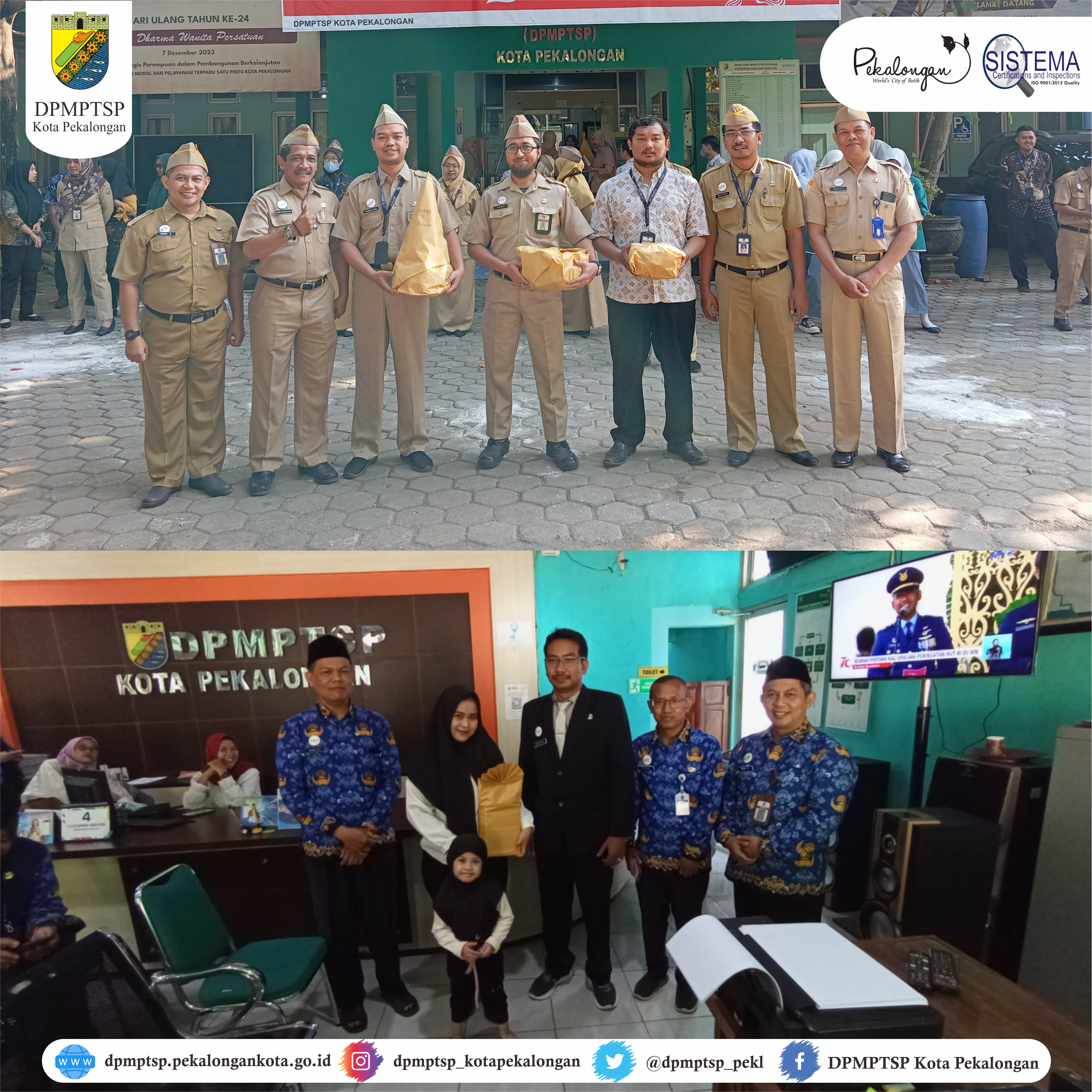 Rangkaian Kegiatan DPMPTSP Kota Pekalongan dalam rangka HUT Ke 79 Republik Indonesia