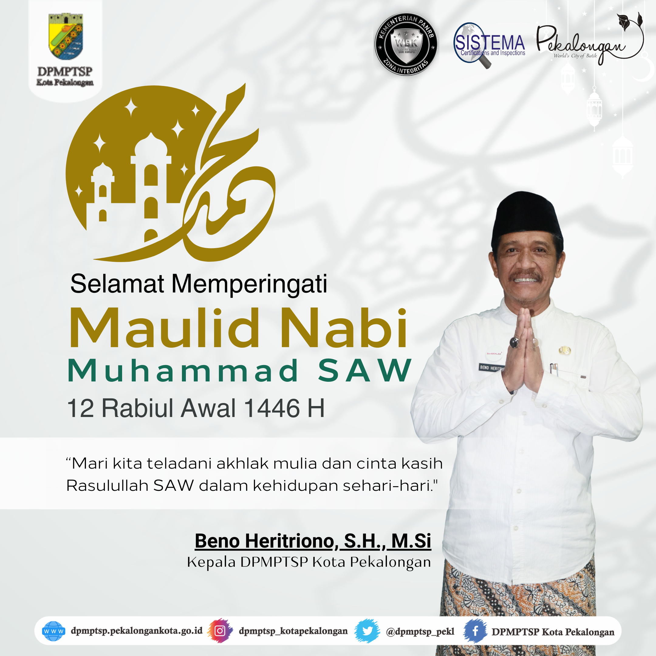 Selamat Memperingati Maulid Nabi Muhammad SAW 1446 H