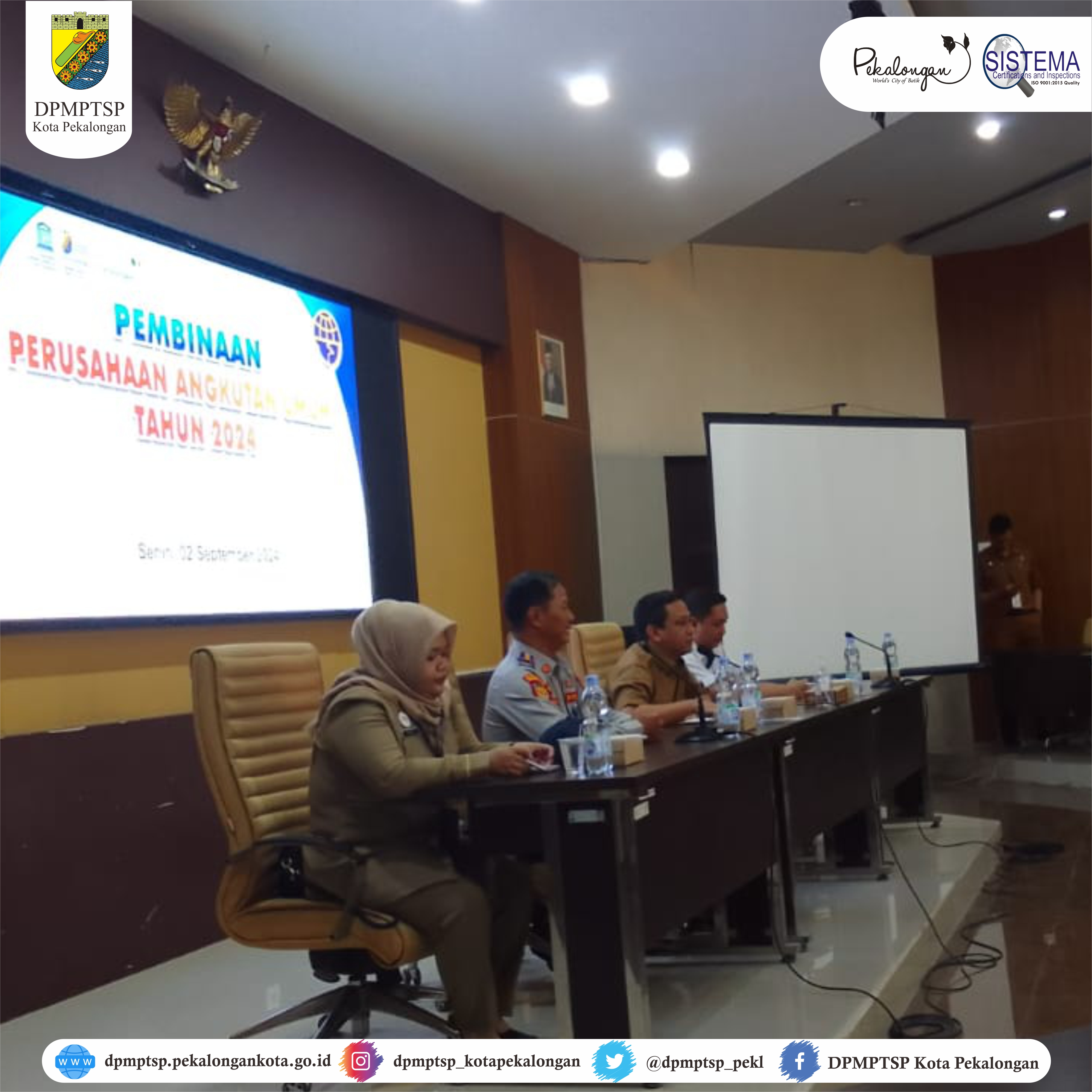 Lakukan Pembinaan Perusahaan Angkutan Umum, Dinas Perhubungan Kota Pekalongan Menghadirkan Narasumber dari DPMPTSP Kota Pekalongan