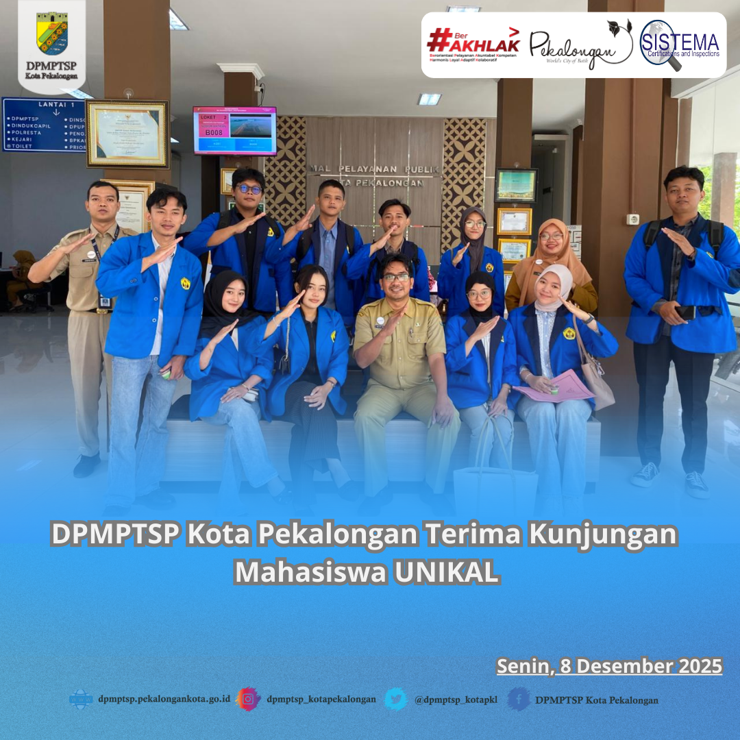 DPMPTSP Kota Pekalongan Terima Kunjungan Mahasiswa FEB Unikal
